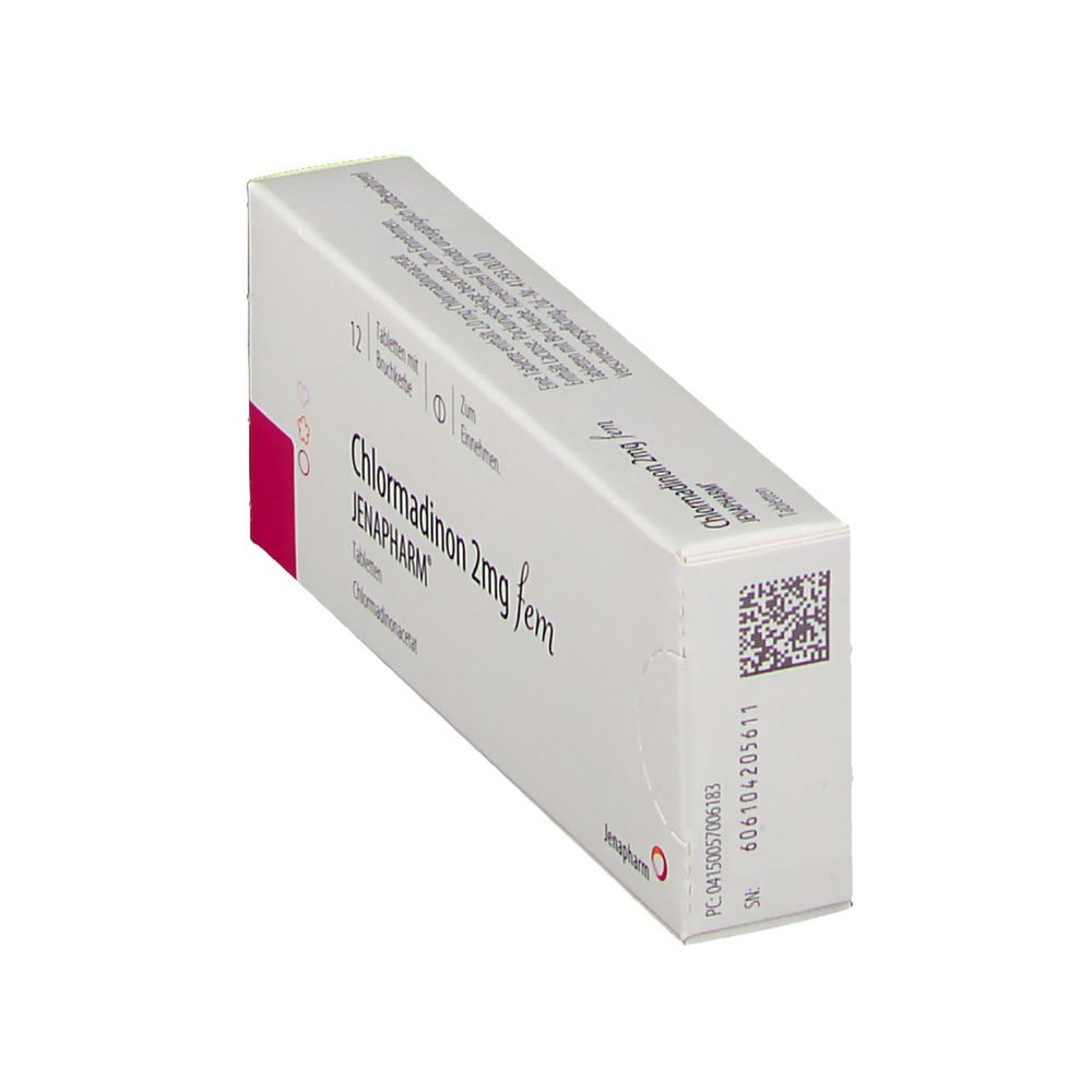 Chlormadinon 2 mg fem JENAPHARM® 12 St - shop-apotheke.com