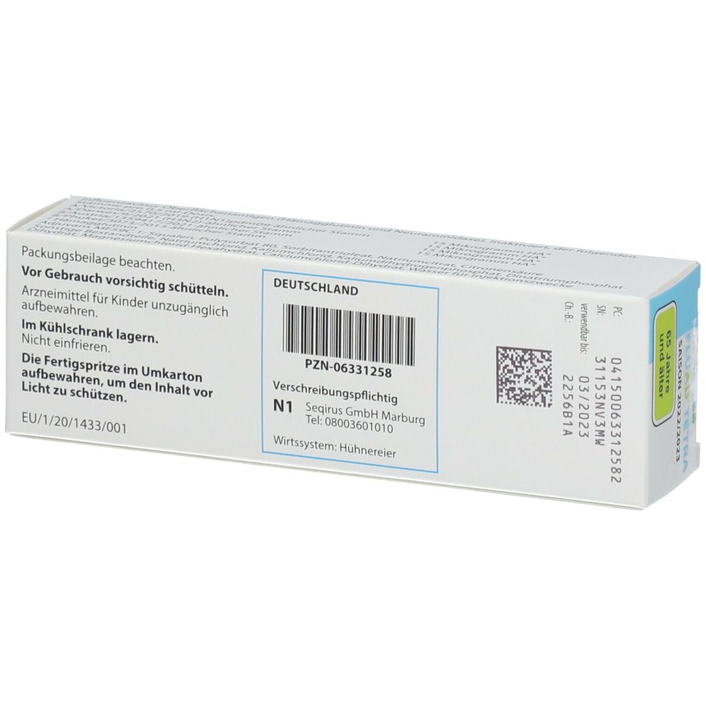 FLUAD Tetra 2022/2023 Inj.-Susp.F-Spr.m.Kanüle 0,5 ml - shop-apotheke.com