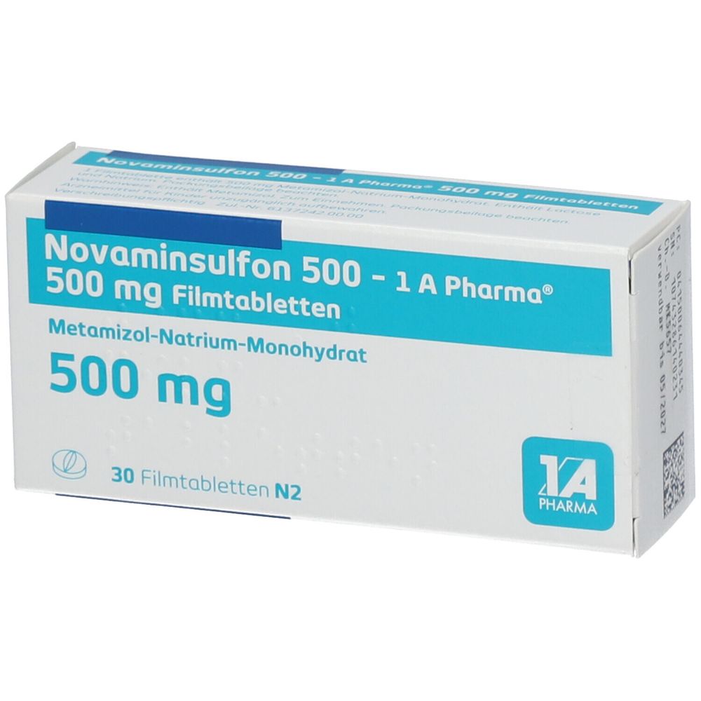 Novaminsulfon 500 - 1 A Pharma® 30 St - shop-apotheke.com
