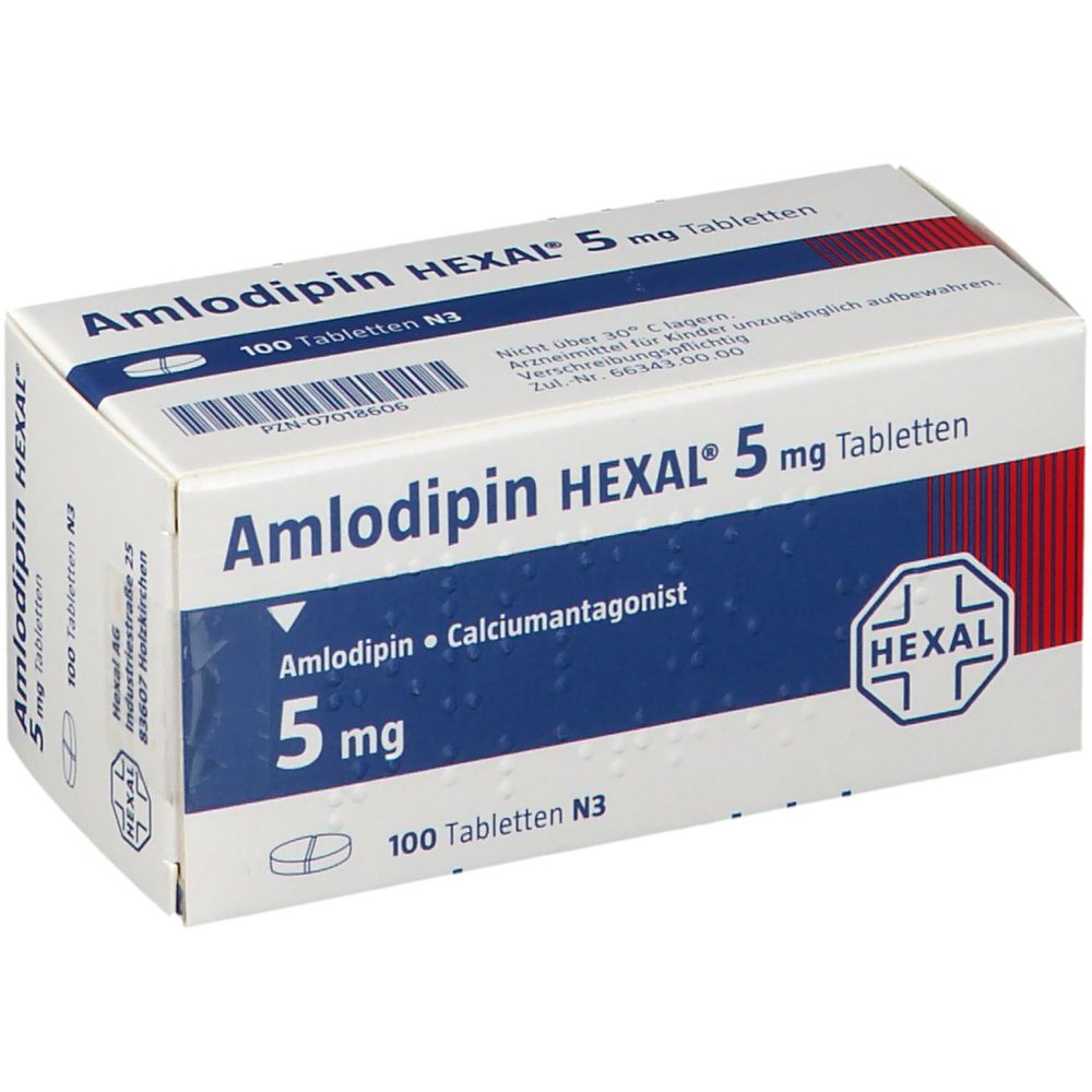 Amlodipin HEXAL® 5 mg 100 St - shop-apotheke.com