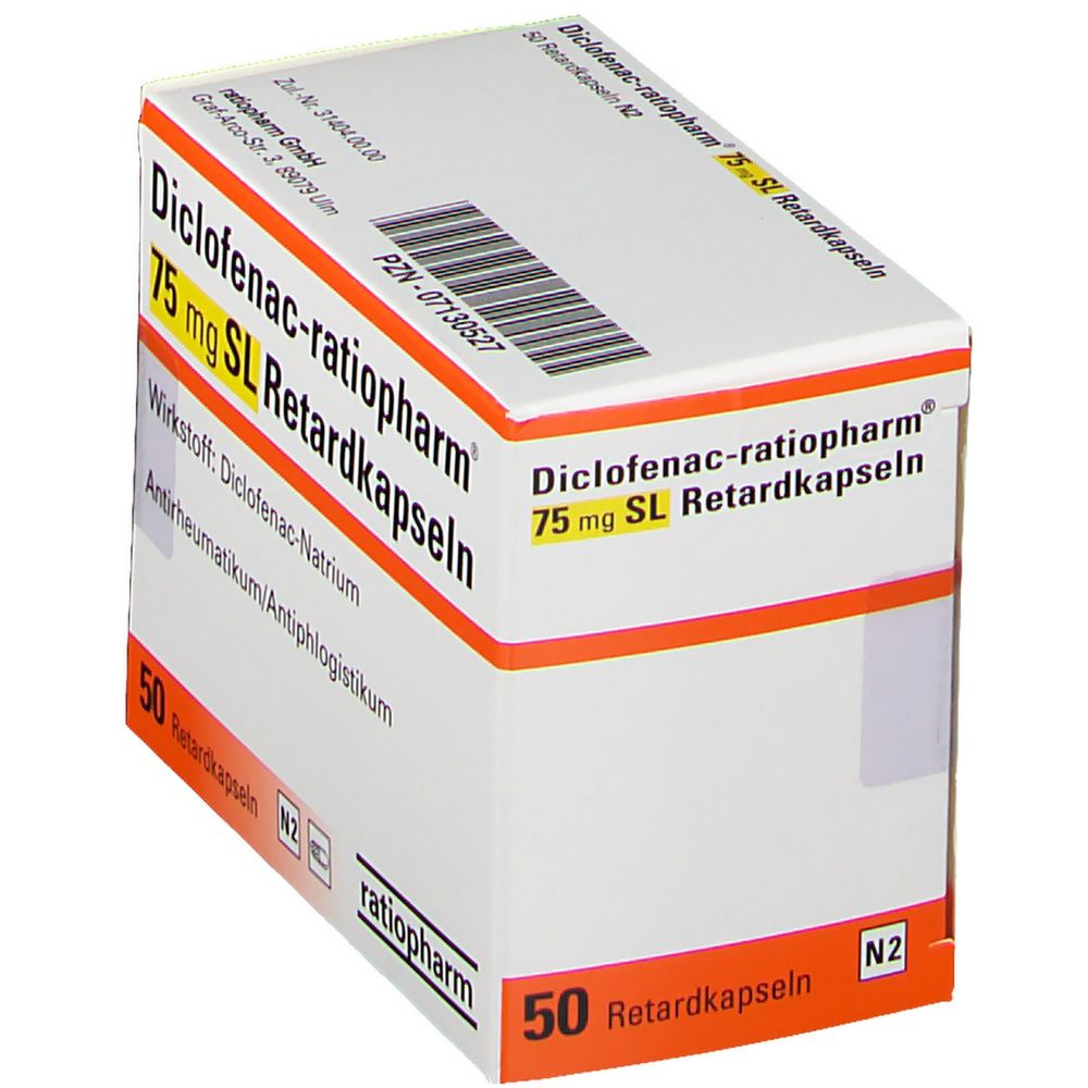 Diclofenac Ratiopharm® 75 Mg Sl 50 St Shop