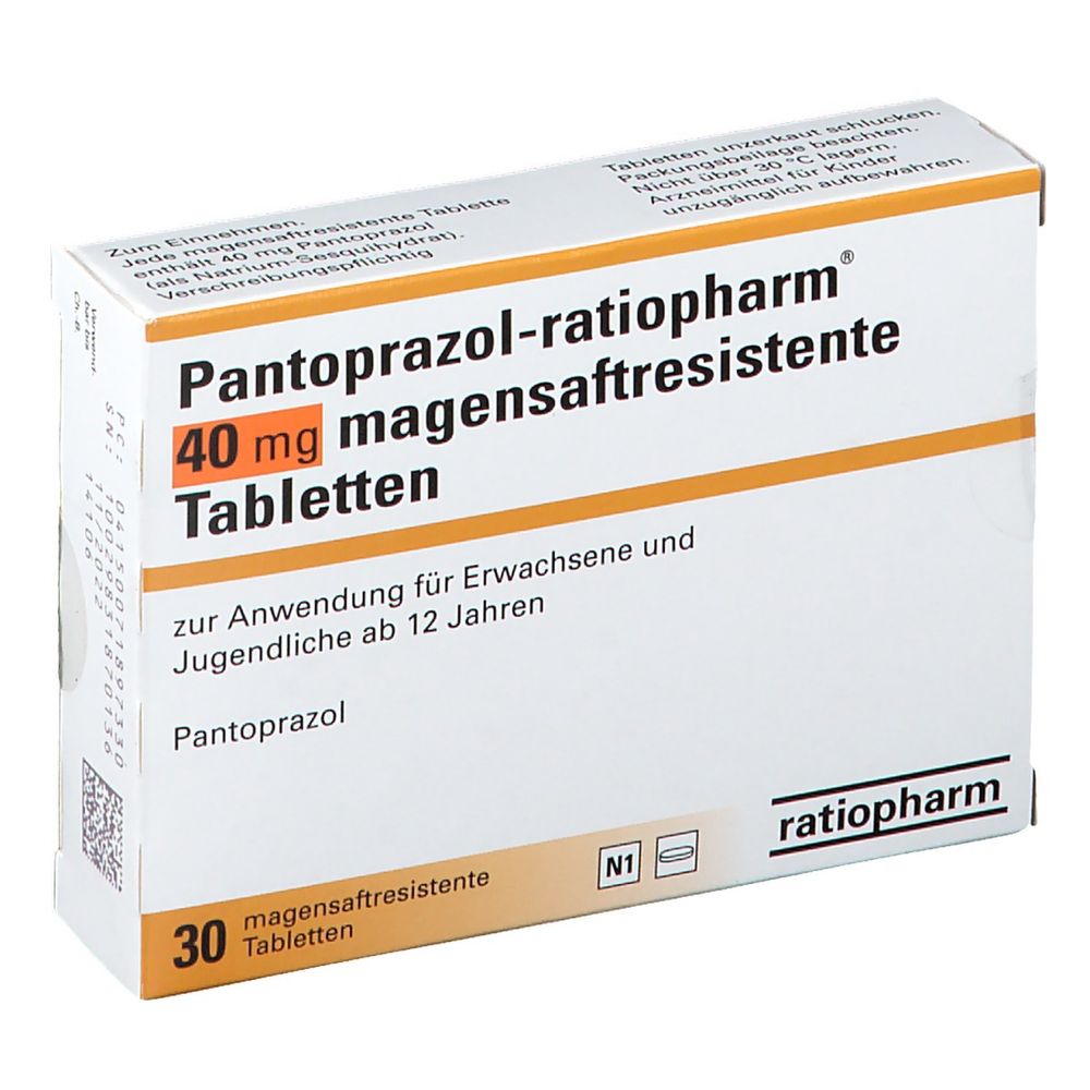 Pantoprazol-ratiopharm® 40 mg 30 St - shop-apotheke.com