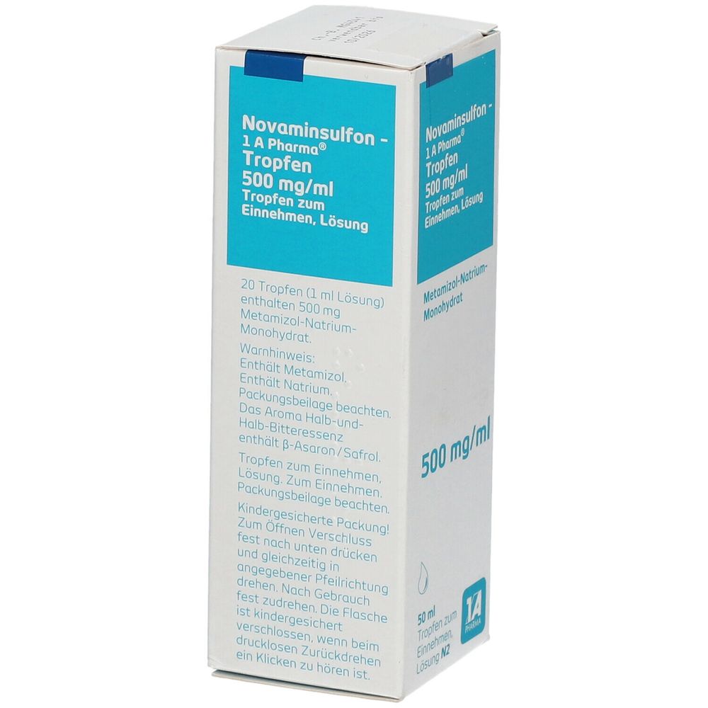 Novaminsulfon 500 Mg Stärker Als Ibuprofen 600 Novaminsulfon - 1 A Pharma® Tropfen 500 mg/ml 50 ml - shop-apotheke.com