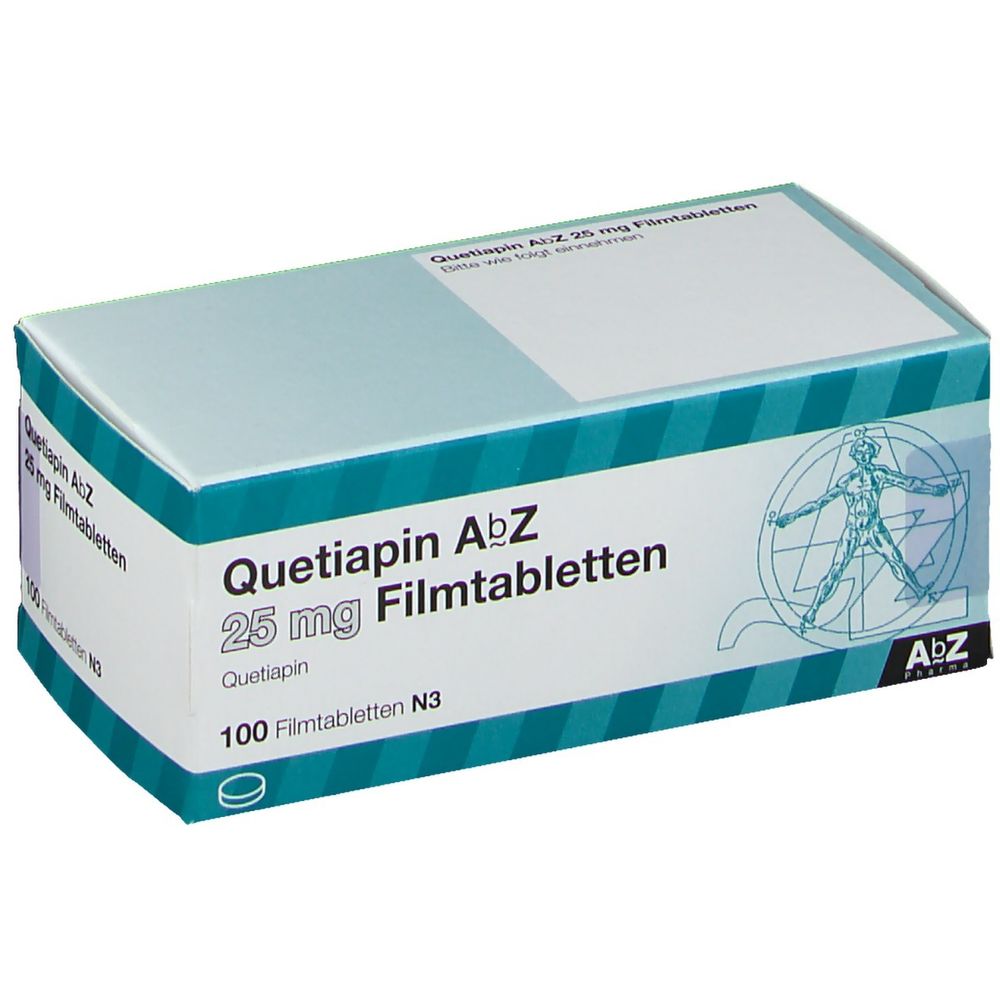 Quetiapin AbZ 25 mg 100 St - shop-apotheke.com