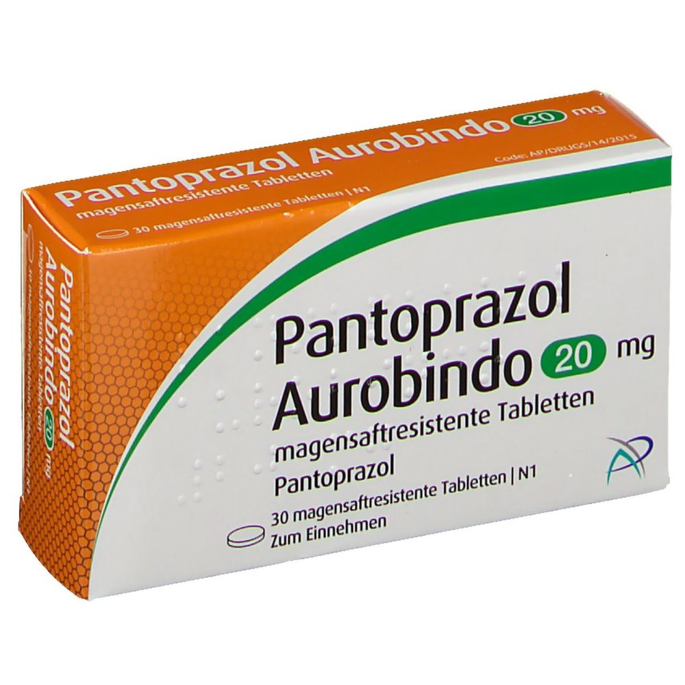 Pantoprazol Aurobindo 20 mg 30 St - shop-apotheke.com