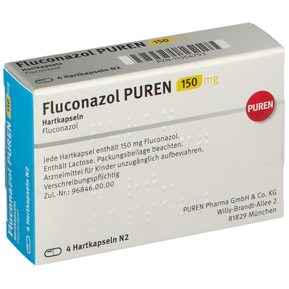 Fluconazol PUREN 150 mg 4 St Fluconazol PUREN 150 mg 4 St