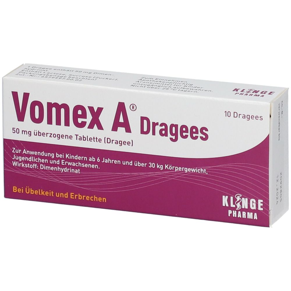 Vomex A® Dragees 10 St Vomex A® Dragees 10 St