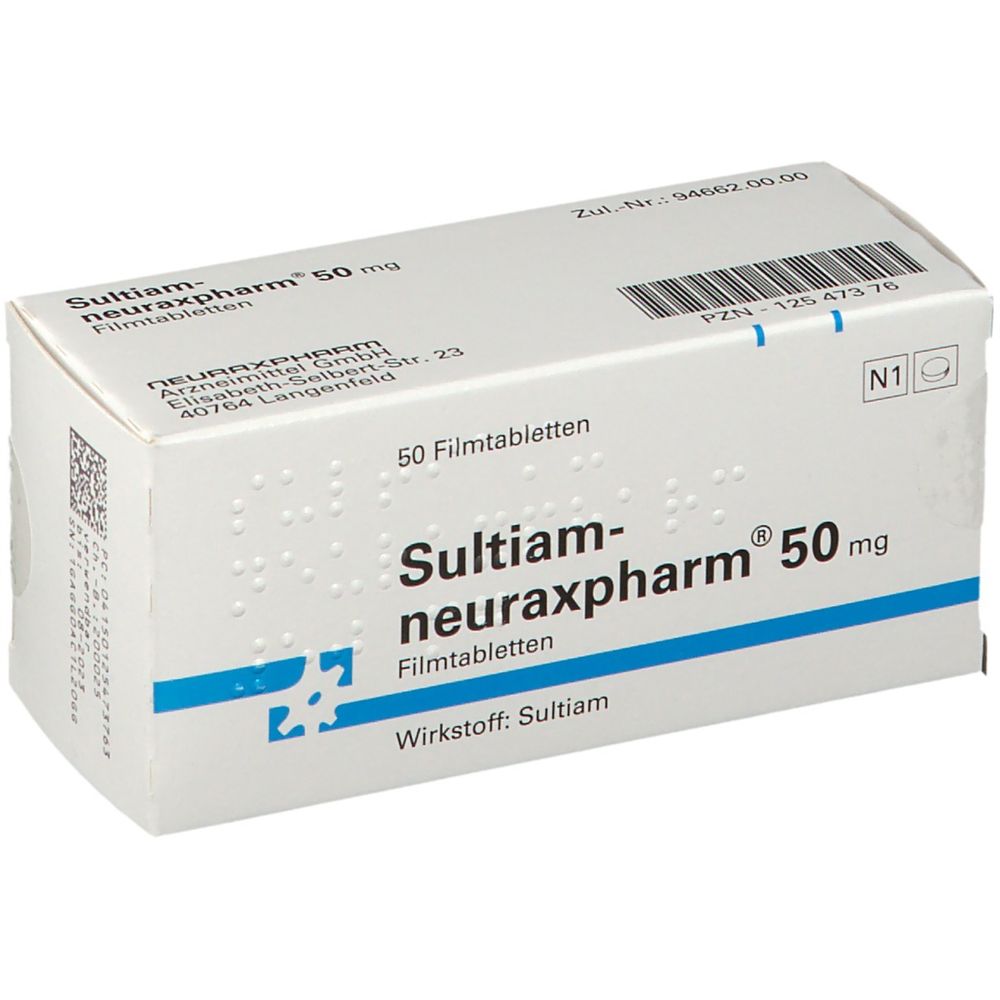 Sultiam Neuraxpharm 50 Mg 50 St Shop Apotheke Com