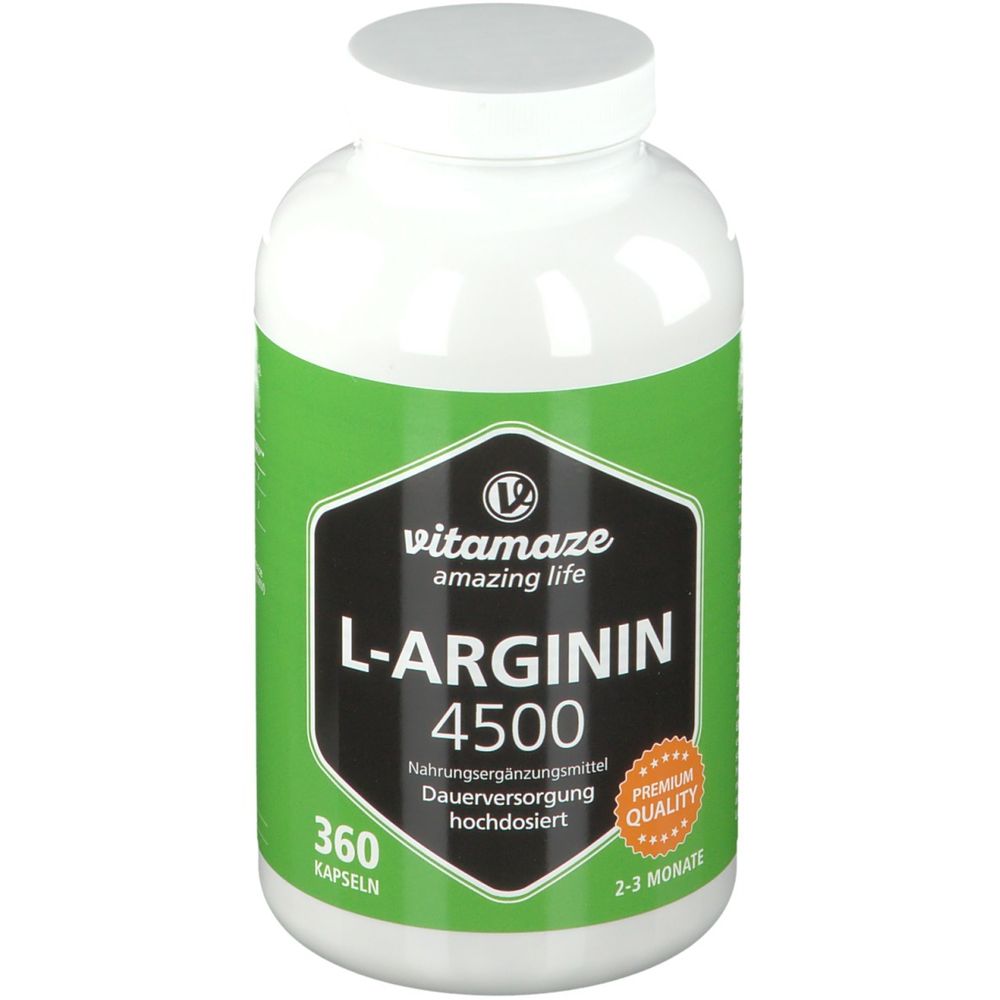 L-ARGININ HOCHDOSIERT 4.500 mg 360 St - shop-apotheke.com
