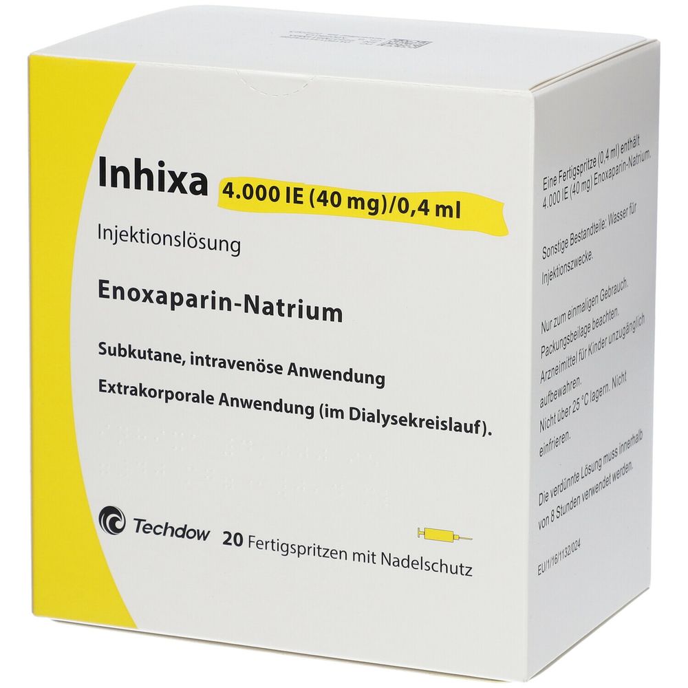 Inhixa 4.000 IE 40 mg/0,4 ml 20 St - shop-apotheke.com