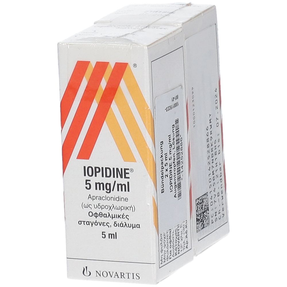 IOPIDINE 5 mg/ml Augentropfen 2x5 ml