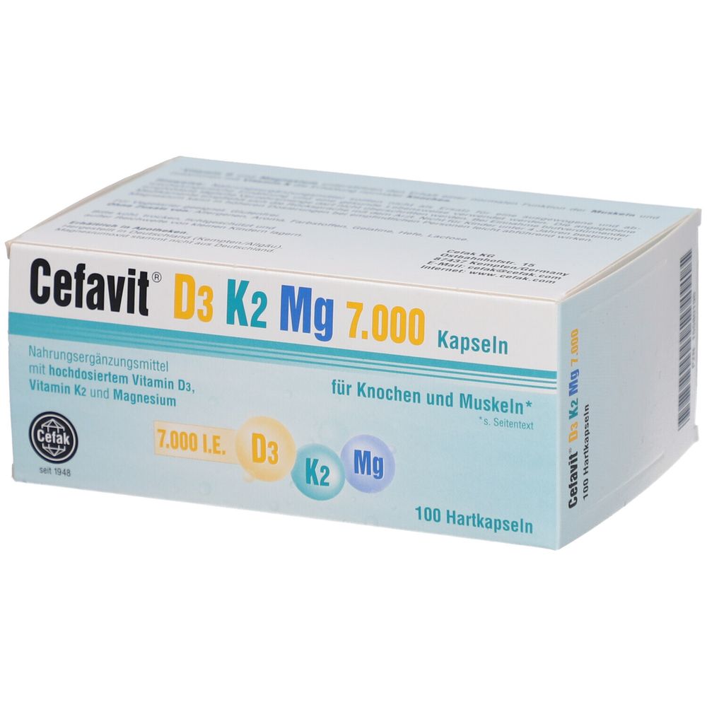 Cefavit® D3 K2 Mg 7.000 100 St