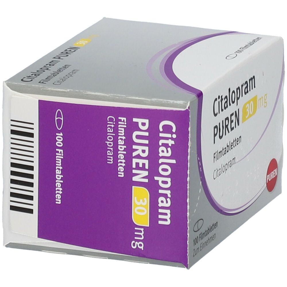 CITALOPRAM PUREN 30 mg Filmtabletten 100 St - shop-apotheke.com