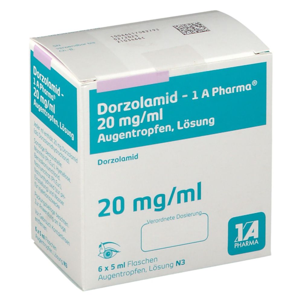 Dorzolamid - 1 A Pharma® 20 mg/ml 6x5 ml - shop-apotheke.com