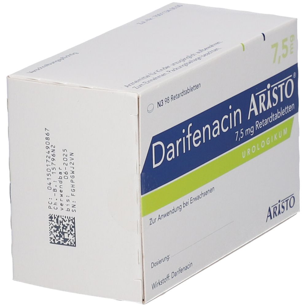 Darifenacin Aristo 7,5 mg 98 St - shop-apotheke.com