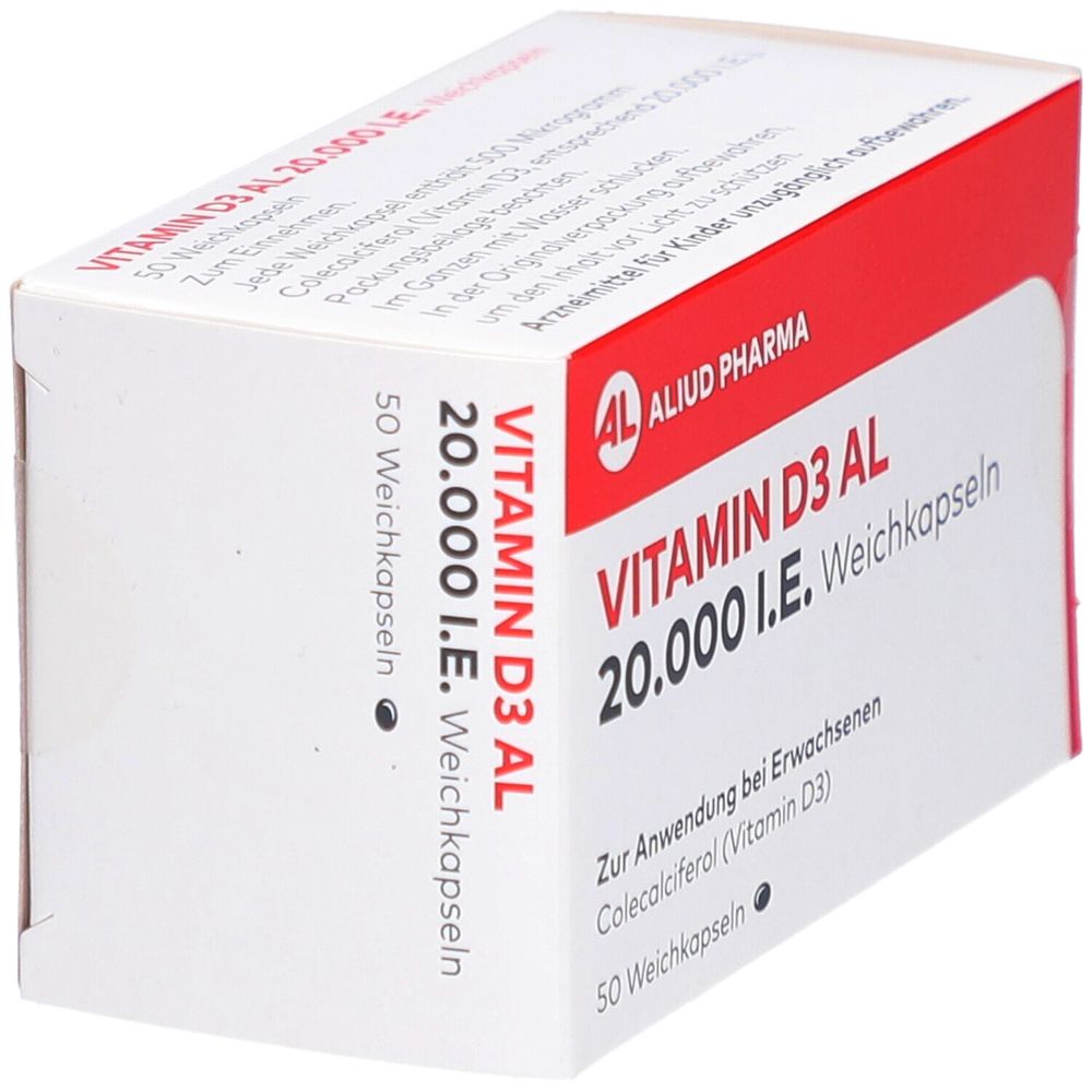 VITAMIN D3 AL 20.000 I.E. Weichkapseln 50 St