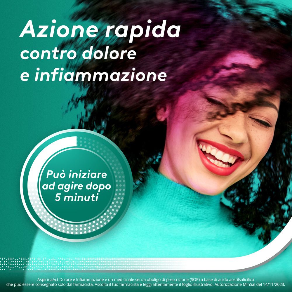 Aspirina Act 1000mg Dolore e Infiammazione Antinfiammatorio Compresse 12 pz Redcare Aspirina Act 1000mg Dolore e Infiammazione Antinfiammatorio Compresse 12 pz Redcare