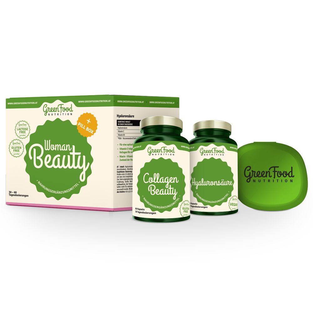 shop-apotheke.com | Keine Produktbewertungen zu GreenFood Nutrition Woman Beauty + Pillbox vorhanden
