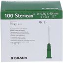 Sterican® Standardkanüle Gr. 2 G21 X 1 1/2 Zoll 0,80 X 40 Mm Grün 100 ...