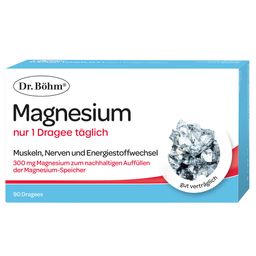 Dr. Böhm® Magnesium nur 1 Dragee täglich - für die tägliche Magnesium-Versorgung in nur einer Tablette