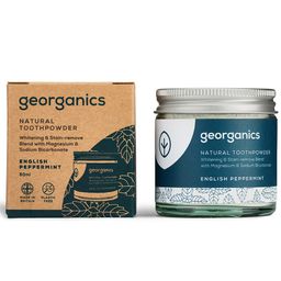 georganics Natürliches Zahnputzpulver englische Pfefferminze