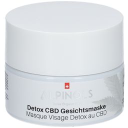 ALPINOLS Detox CBD Gesichtsmaske mit Aloe Vera und Tonerde