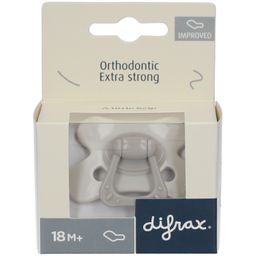 DIFRAX Schnuller Orthodontic, extra strong, ab 18 Monaten, grau