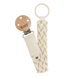 BIBS Fopspeenketting geflochten Elfenbein/Vanille