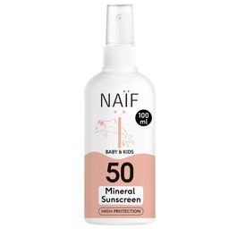 NAÏF® Baby & Kids Mineralische Sonnencreme Spray LSF 50