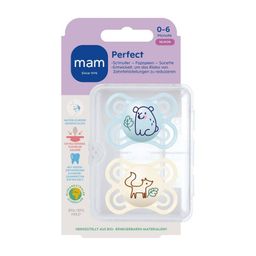 MAM Perfect Silikonschnuller 0-6 Monate, blau
