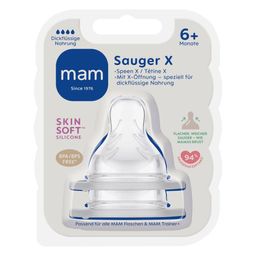 MAM Trinksauger Silikon, Gr. X, ab 6 Monaten, 2 St