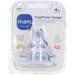 MAM Trinksauger Silikon tropffrei, ab 4 Monaten, 2 St