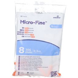 embecta Micro-Fine U100 Insulinspritzen 0,3 ml 30G 0,3 x 8 mm