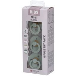 BIBS Try It-Collection Schnuller Gr. 1, 0-6 Monate, Salbei