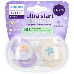 Philips Avent Schnuller ultra start Nighttime Girl 0-2 Monate