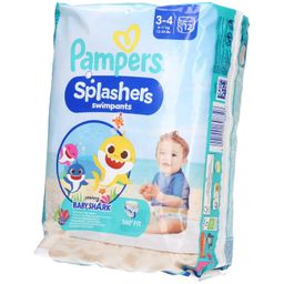 Pampers Windeln Größe 3-4, Splashers Baby Shark Limited Edition, 12 Stück, Einweg-Schwimmwindeln,