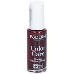 Poderm Color Care Teebaum Nagellack Nr 437 Rouge Noir