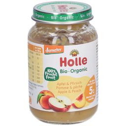 Holle Bio-Apfel und -Pfirsich