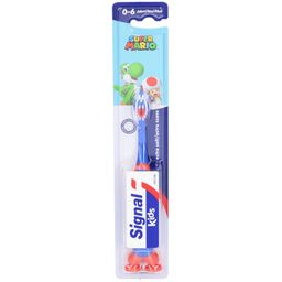 Signal® Kinderzahnbürste ultra soft 0–6 Jahre mit Saugknopf
