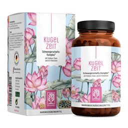 Schwangerschaft Vitamine Komplex Folsäure alle Trimester 90 vegane Kapseln Kugelzeit NATURTREU®