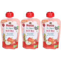 HOLLE Red Bee Trinkflasche Apfel & Erdbeere bio