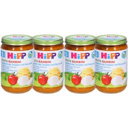 HiPP Pasta Bambini Spaghetti mit Tomaten und Mozzarella, ab 8 Monate
