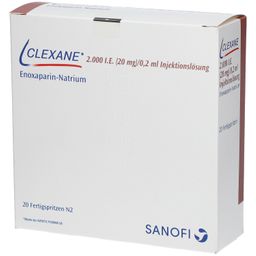 CLEXANE 2.000 I.E. 20mg/0,2ml Inj.-Lsg.i.e.F.-Sp.