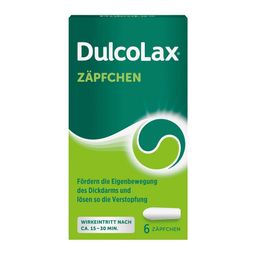 DulcoLax Zäpfchen gegen Verstopfung | Befreien schnell und gut verträglich von Verstopfung | Wirken in ca. 13-30 Min.