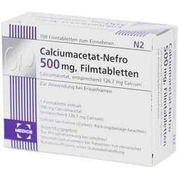 Calciumacetat-Nefro 500 mg