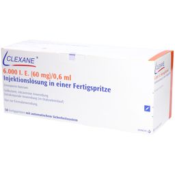 CLEXANE 6.000 I.E. 60mg/0,6ml ILO F.Sp.+Sich-Sys.