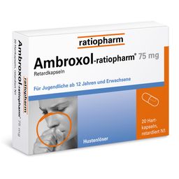 Ambroxol-ratiopharm® 75 mg Hustenlöser Retardkapseln: Zur Schleimlösung und Hustenlinderung bei akuten und chronischen Atemwegserkrankungen wie Bronchitis – mit langanhaltender Wirkung