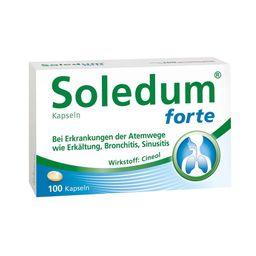 Soledum® forte  Kapseln bei Erkältung, Bronchitis & Sinusitis
