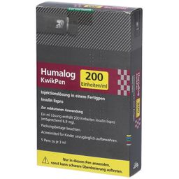 Humalog 200 E/ml KwikPen
