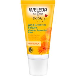Weleda Baby Calendula Wind & Wetter Balsam - intensiver Schutz für zarte Gesichtshaut & kleine Hände